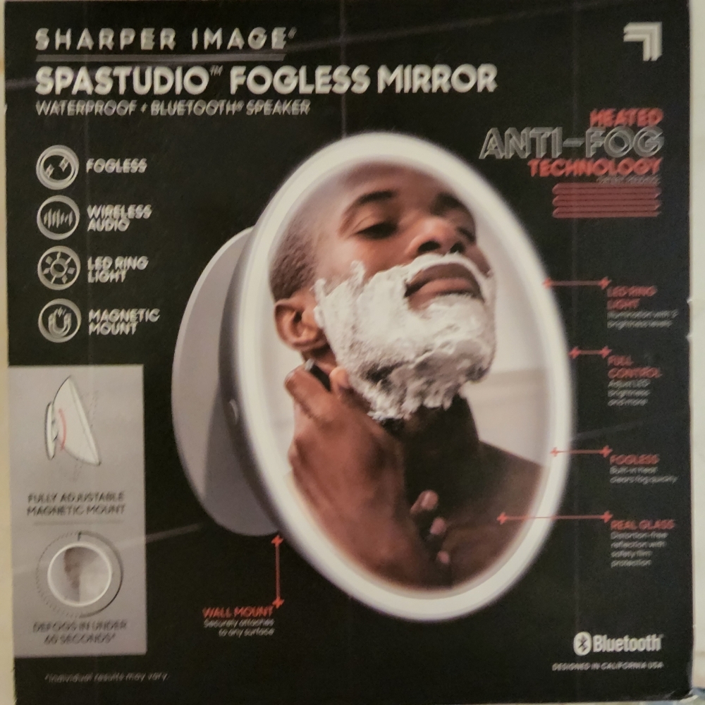 Sharper Image spa studio godless mirror  NWT